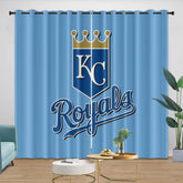 Kansas City Royals Blackout Curtain for Living Room Bedroom Window Treatment